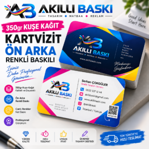 350gr kuşe oval kesim kağıt kartvizit 01