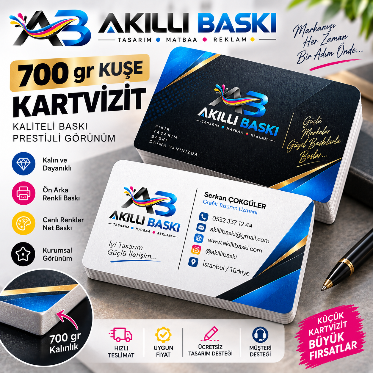 700gr kuşe kağıt kartvizit 02
