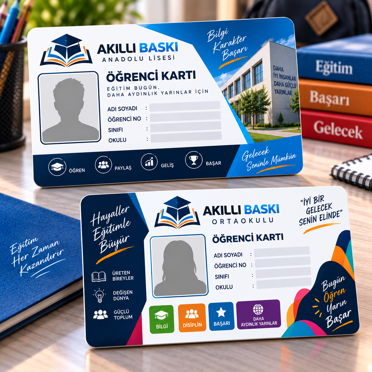 kişiye özel okul kimlik kartı