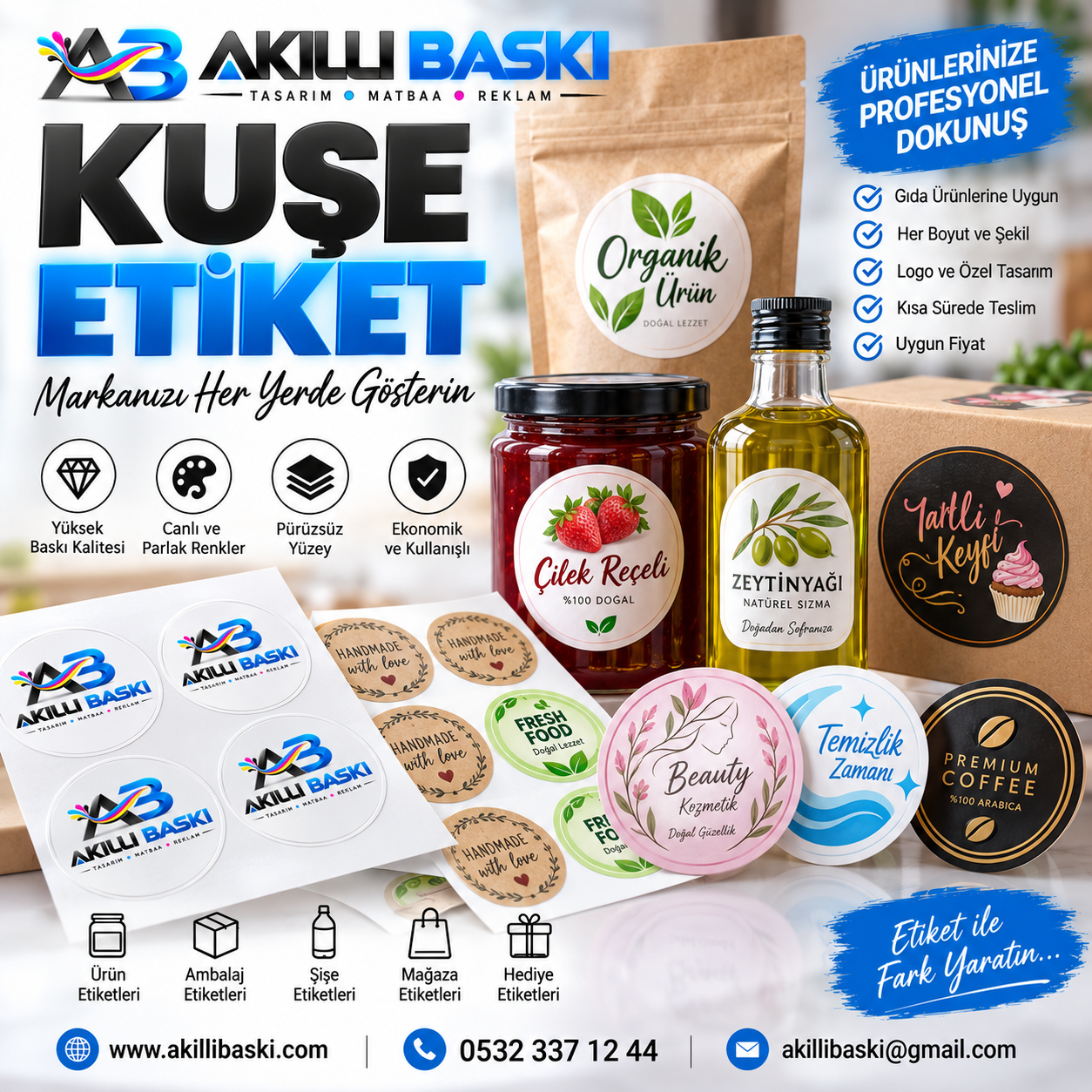 kuşe etiket