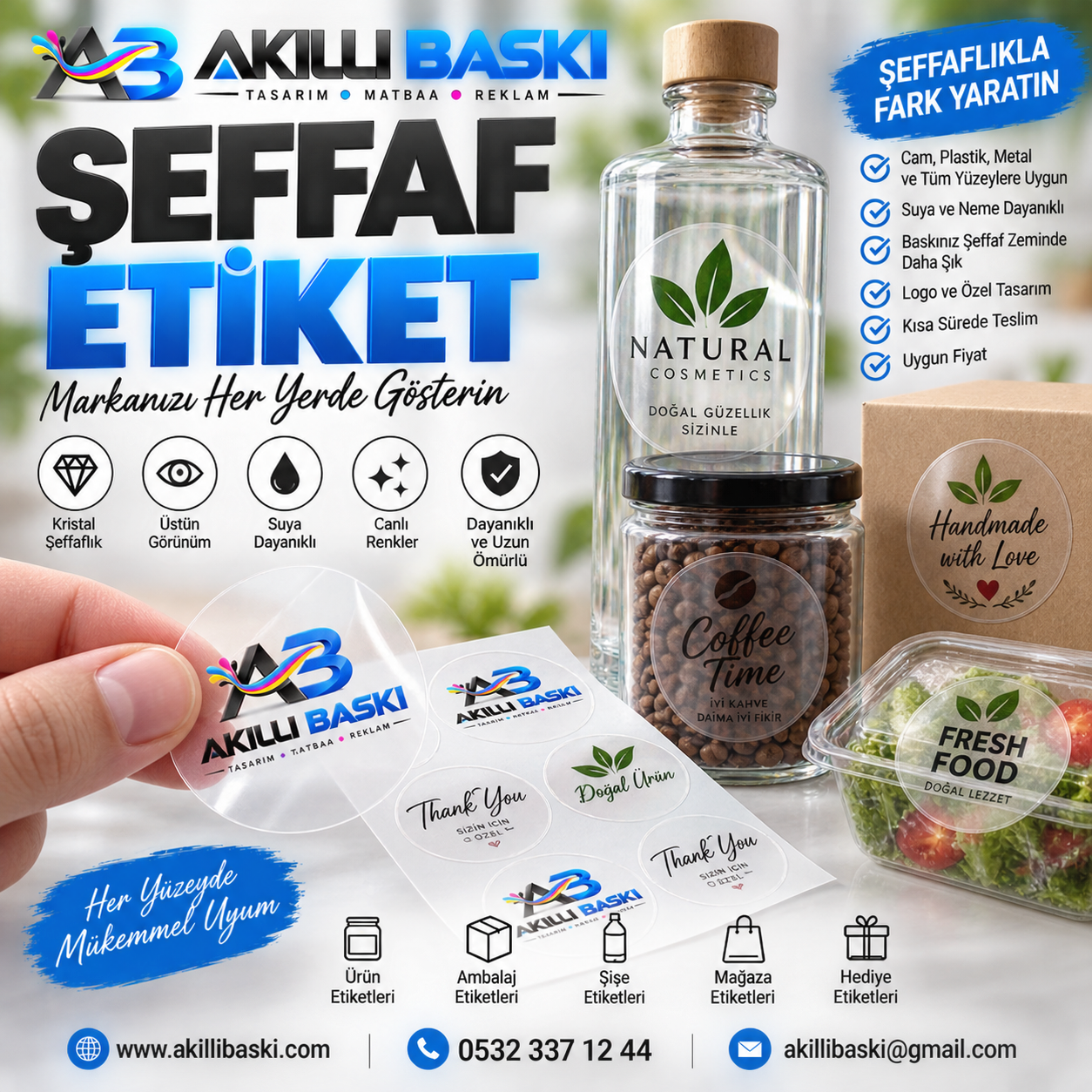 şeffaf etiket