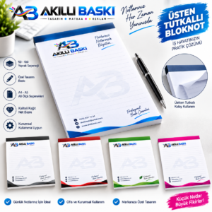 üstten tutkallı bloknot